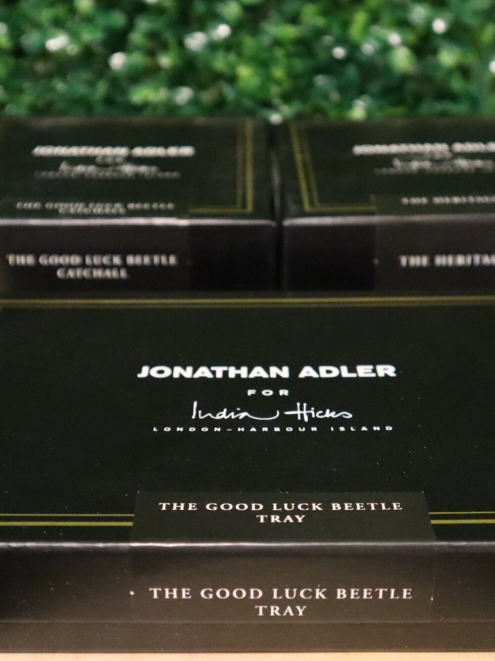 Johnathan Adler for India Hicks Beetle Collection, 3 Piece Set, Tray Catchall - Picture 8 of 8